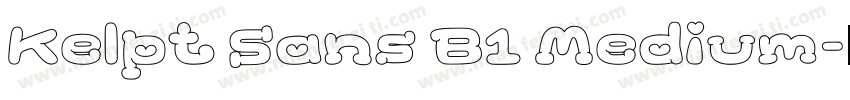 Kelpt Sans B1 Medium字体转换